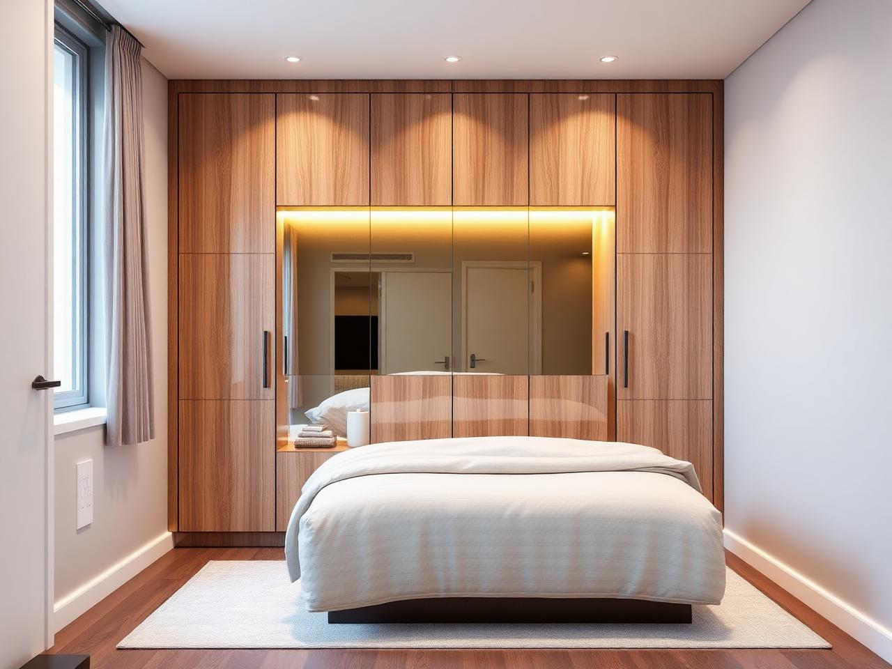 Compact City Bedroom — Residential interior in Kestopur, Kolkata