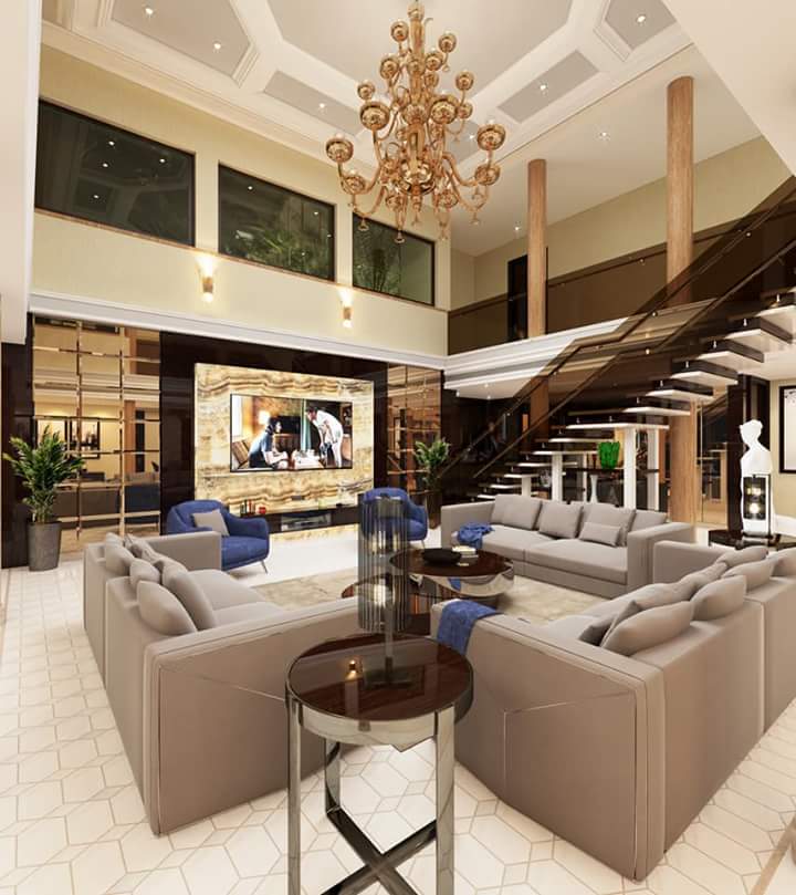 Minimalist Living Room — Residential interior in Ballygunge, Kolkata