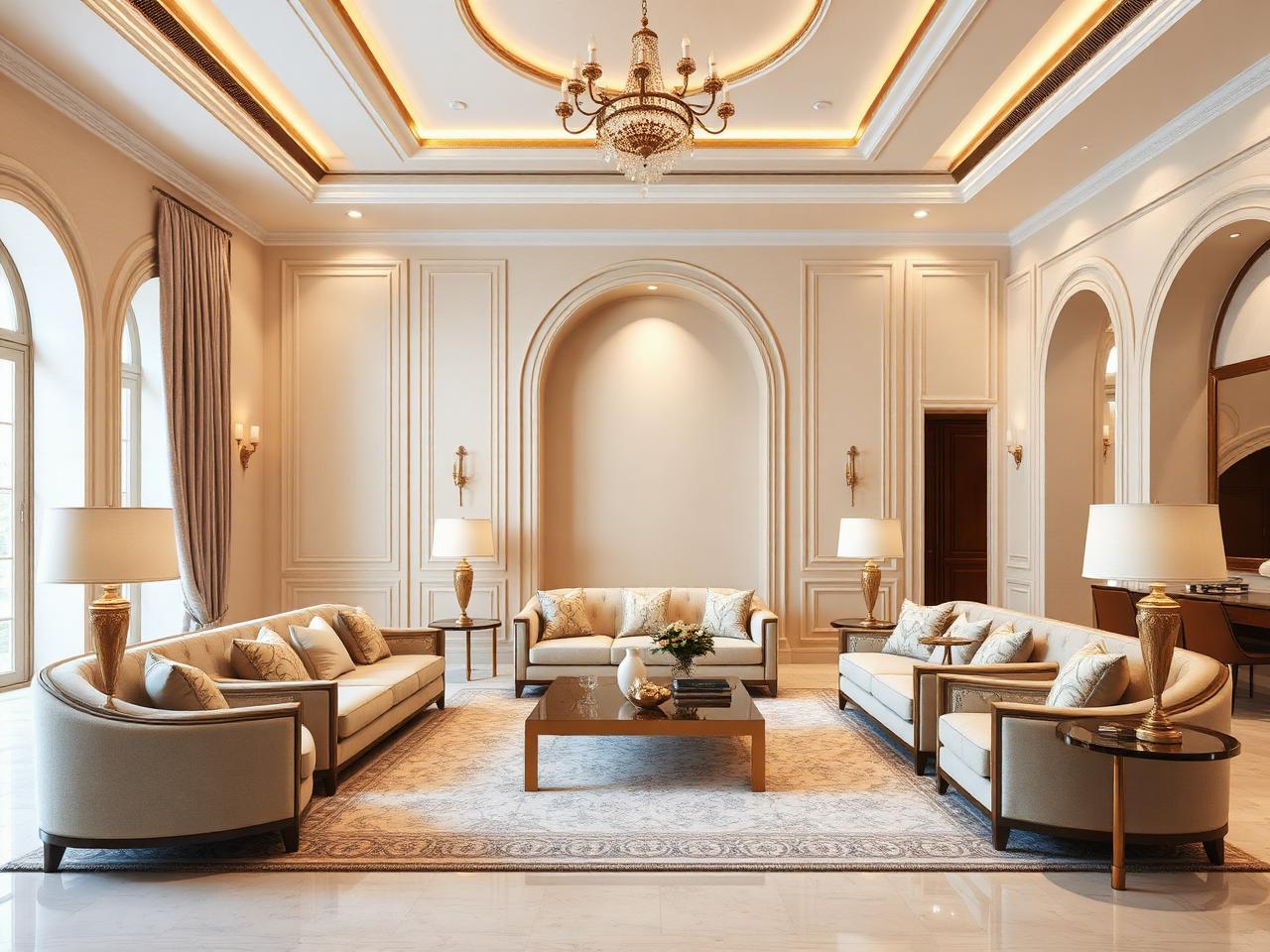 Family Lounge Hall — Residential interior in Behala, Kolkata