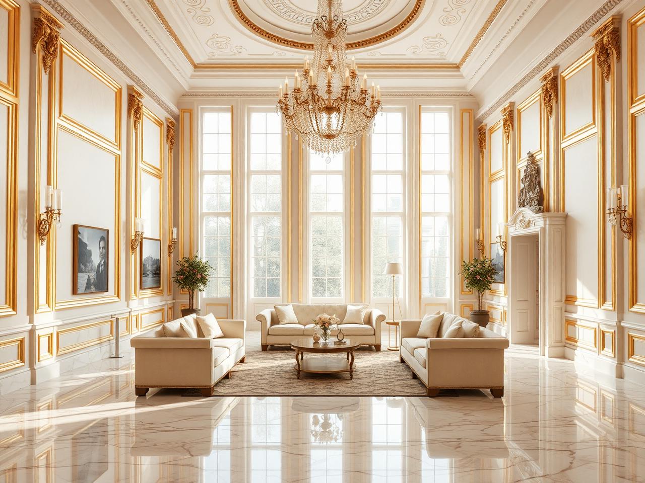 Formal Drawing Hall — Residential interior in Bhowanipore, Kolkata